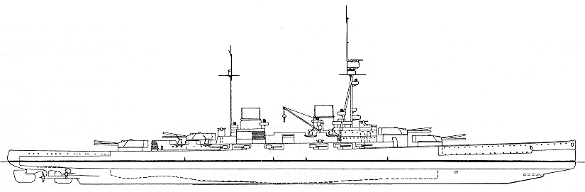 Battlecruiser Derfflinger - 1918